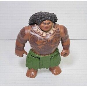 Disney Moana 2 Demigod Maui 4" Action Figure Toy Doll Dwayne The Rock Johnson